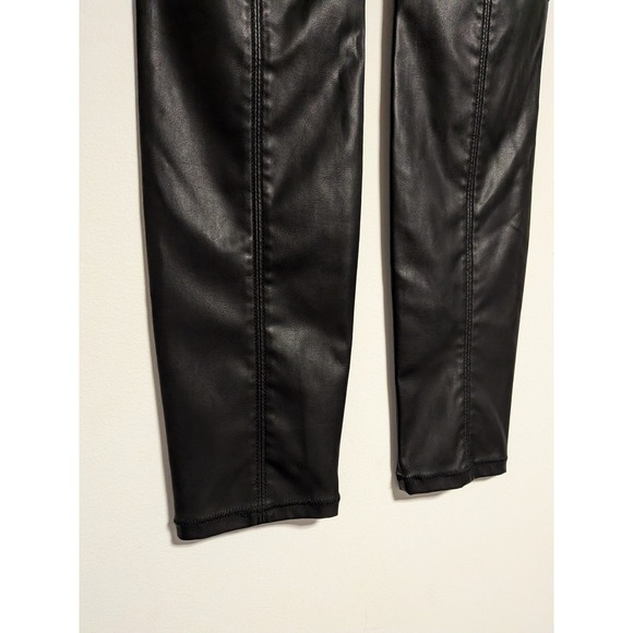 BlankNYC Vegan Leather Pull On Leggings Black Skinny Pants 30V-1122MX Womens 30 - Picture 9 of 13